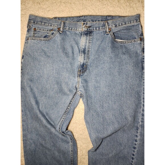 Levi’s 505 Regular Fit Men’s Jeans 40x36 Blue Medium Wash Denim Red Tab - Picture 2 of 6
